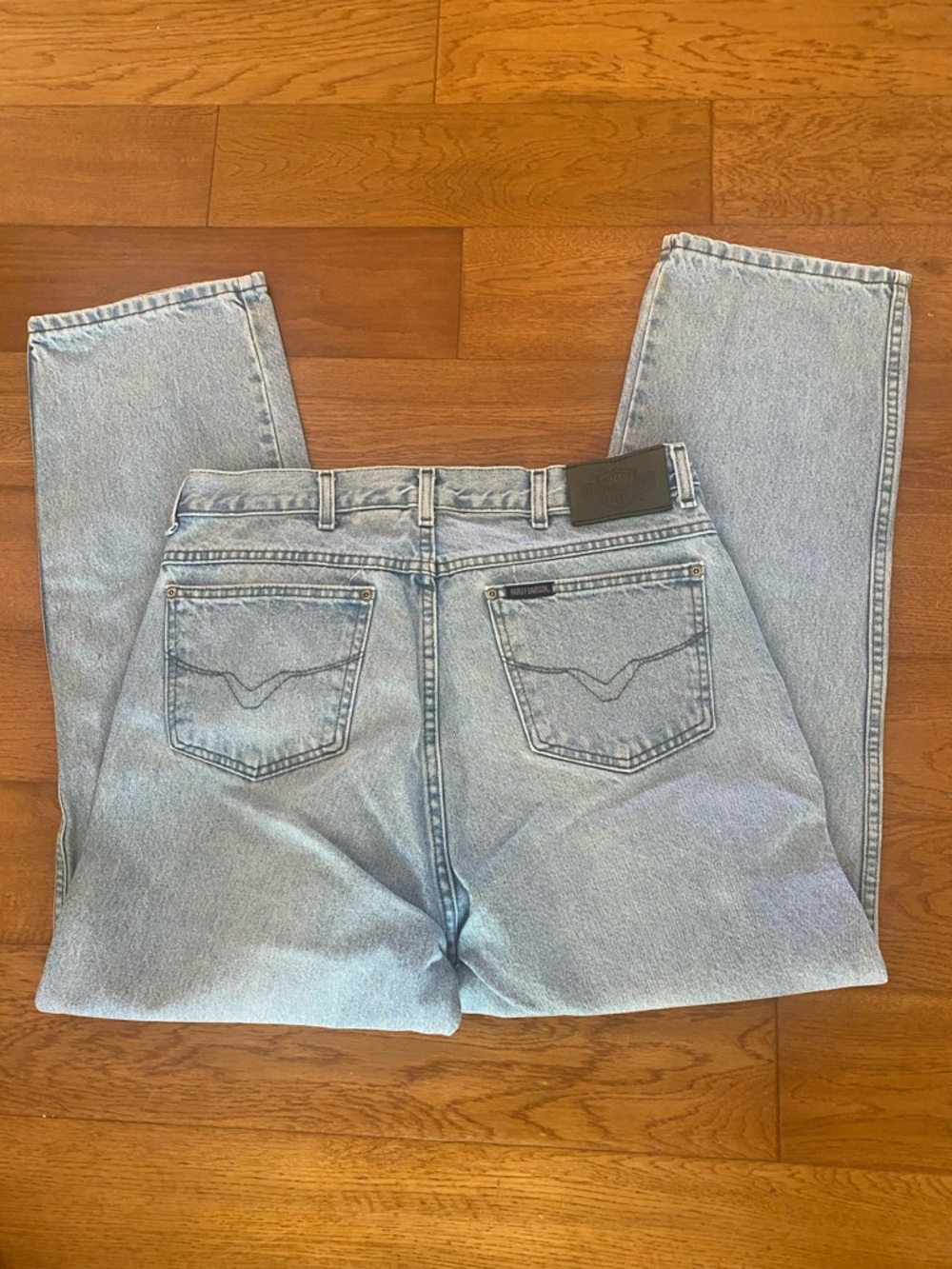 Harley-Davidson Light Blue Men’s Bootcut Jeans - Picture 3 of 6